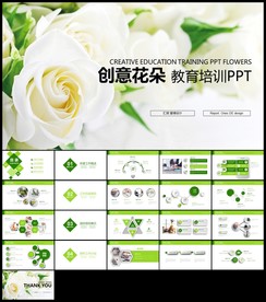 唯美清新淡雅女教师说课PPT