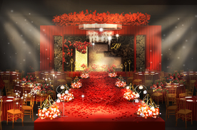 黑金色婚礼背景