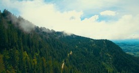 伯尔尼高地 云 雾 鸟瞰图