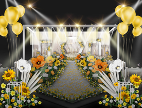 花海主题婚礼仪式区