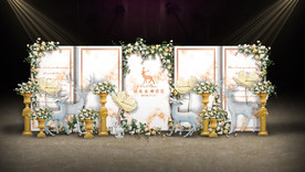 大理石婚礼迎宾区