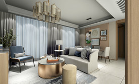 现代客餐厅  沙发  茶几