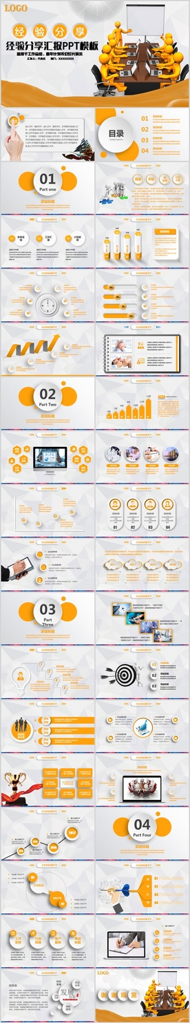 商务经验分享工作培训动态PPT