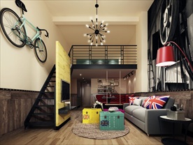 loft公寓模型效果图