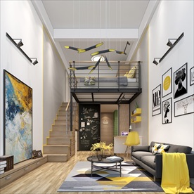 公寓模型效果图