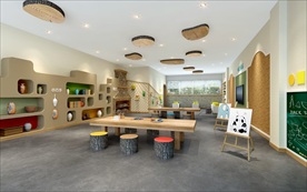 幼儿园活动教室模型效果图