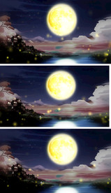仙境月夜背景视频(纯月版)