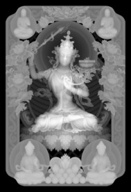 文殊菩萨灰度图