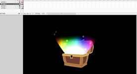 藏宝箱打开闪烁动画