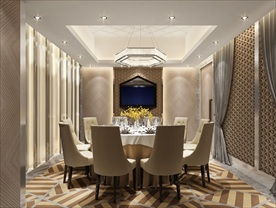 餐厅包间模型效果图