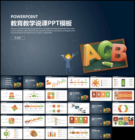教育教学说课PPT模板