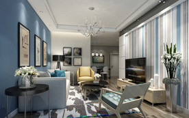 现代 风格 客餐厅 餐桌 沙发