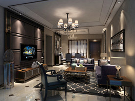 现代客厅 沙发 茶几 餐厅