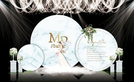 蓝色大理石婚礼