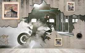 大型高清工装背景墙壁画