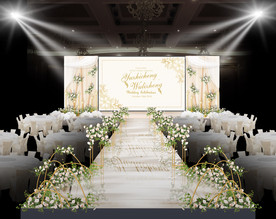 香槟色婚礼仪式区