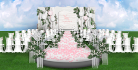 户外白色系仪式区