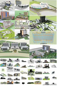 医院建筑规划效果图