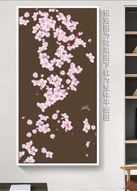 花鸟图 玄关装饰画