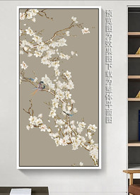 花鸟图 玄关装饰画