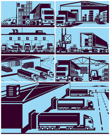 矢量货运物流系列