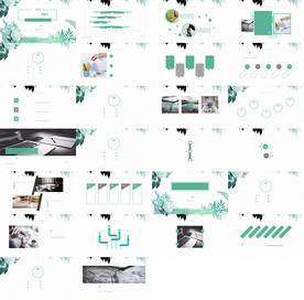 炫酷时尚工作总结汇报PPT模板
