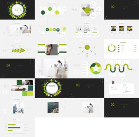 炫酷时尚工作总结汇报PPT模板