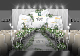 白色大理石主题仪式区