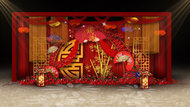 中式婚礼迎宾区