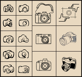 矢量手绘相机系列