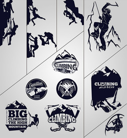 矢量徒手攀岩系列