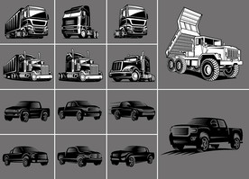 矢量卡车系列