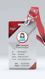 高档通用工作证员工证商务证设计