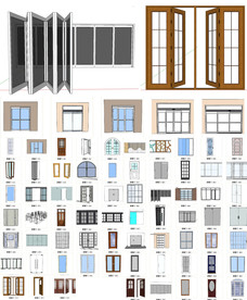 玻璃门合集模型