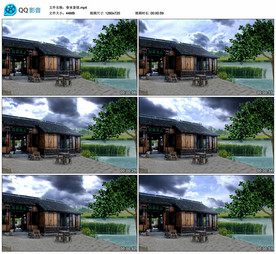 沙家浜春来茶馆 舞台背景视频