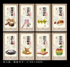 饮食展板