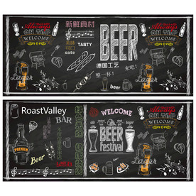 个性手绘啤酒烧烤