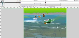 环保动画袋子和鱼65秒动漫