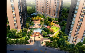 小区中心景观设计效果图