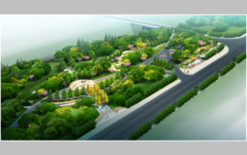 城市广场游园景观效果图