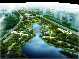 滨水公园景观设计效果图