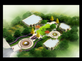 别墅庭院景观设计效果图