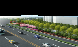 城市道路景观效果图