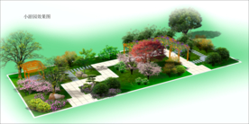 小区游园 屋顶花园效果图