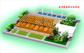 屋顶花园景观规划效果图