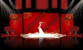 红色大理石婚礼