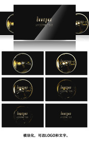 黄金气泡LOGO演绎动画