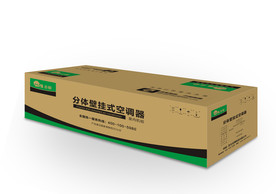 麦勒空调挂机外包装设计图