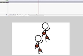 双脚夹篮球火柴人动画5秒