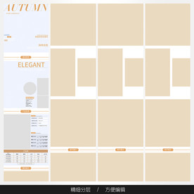 淘宝天猫女装空白通用模板图片